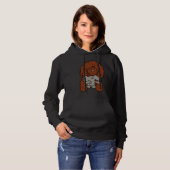 Poodle mit Elefant Hoodie (Vorne ganz)