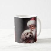 Poodle mit Weihnachtsmann Weihnachten Kaffeetasse (VorderseiteRechts)