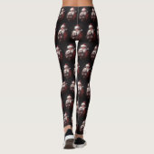 Poodle mit Weihnachtsmann Weihnachten Leggings (Rückseite)