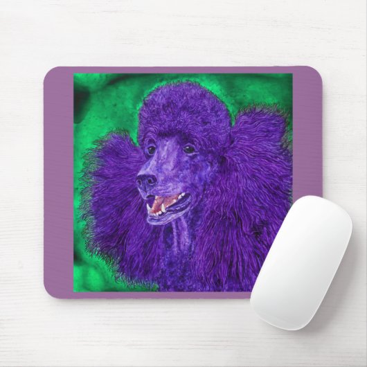 Poodle Mousepad - "Beau" (Mit Mouse)