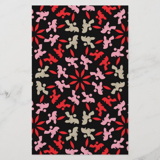 Poodle Muster Briefpapier (Vorderseite)