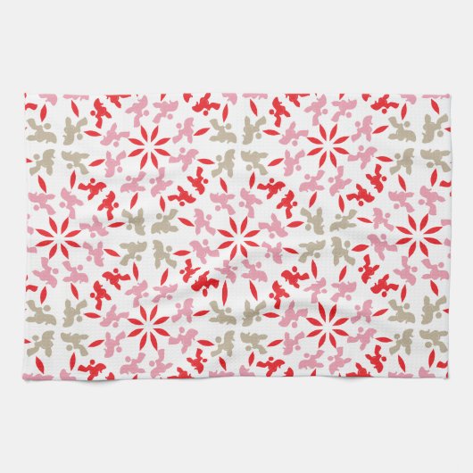 Poodle Muster Geschirrtuch (Horizontal)