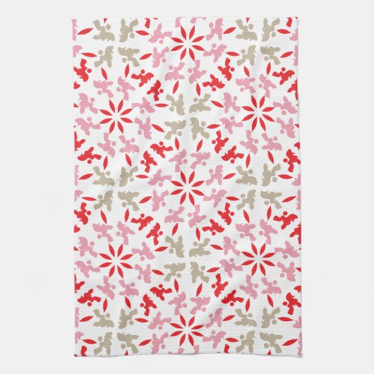 Poodle Muster Geschirrtuch (Vertikal)