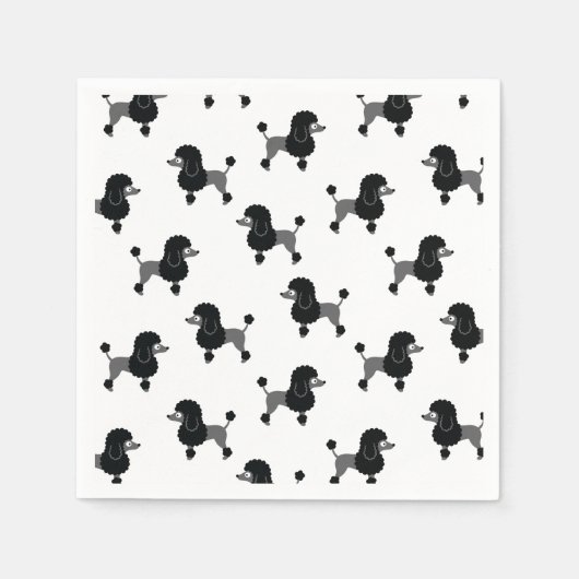 Poodle Napkins Serviette (Vorderseite)