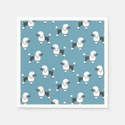 Poodle Napkins Serviette (Vorderseite)