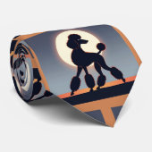 Poodle Necktie Krawatte (Gerollt)