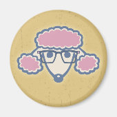 Poodle Nerd Magnet (Vorne)