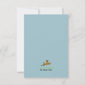 Poodle Note Card Dankeskarte (Rückseite)