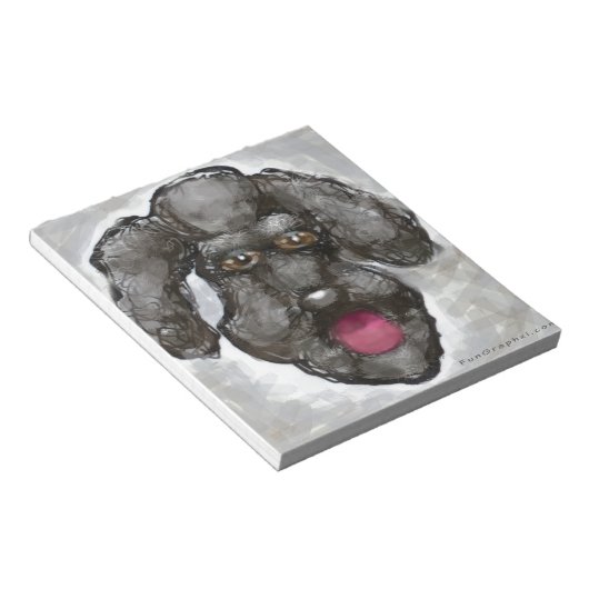 Poodle Notizblock (angewinkelt)