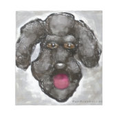 Poodle Notizblock (Vorderseite)