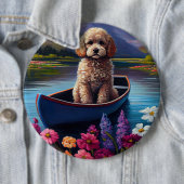 Poodle on a Paddle: Ein Landschaftliches Abenteuer Button (Beispiel)