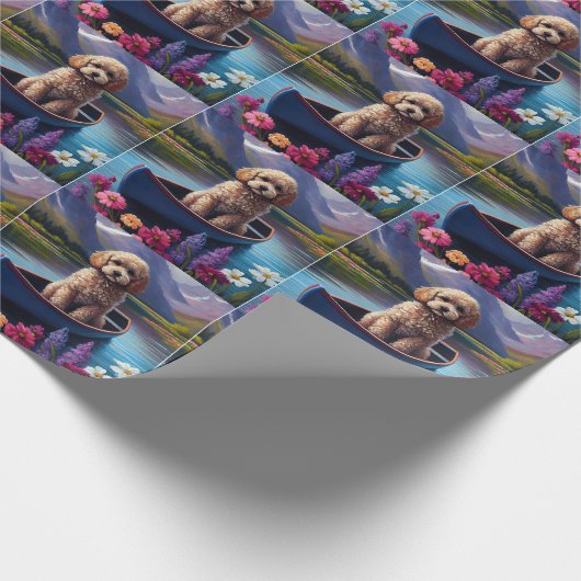 Poodle on a Paddle: Ein Landschaftliches Abenteuer Geschenkpapier (Ecke)