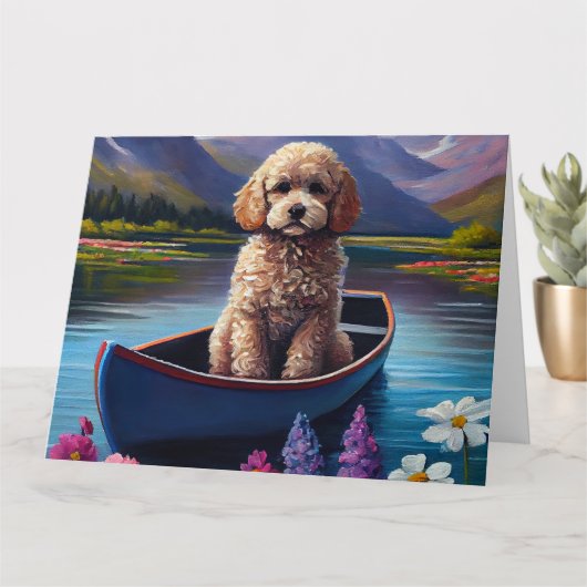 Poodle on a Paddle: Ein Landschaftliches Abenteuer Karte (Kleine Pflanze)