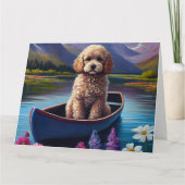 Poodle on a Paddle: Ein Landschaftliches Abenteuer Karte (Vorderseite)