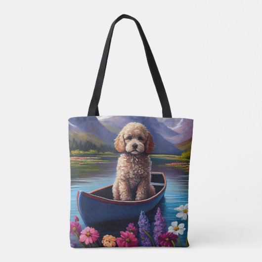 Poodle on a Paddle: Ein Landschaftliches Abenteuer Tasche (Rückseite)