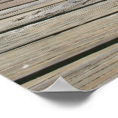 Poodle on Boardwalk Poster (Ecke)