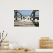 Poodle on Boardwalk Poster (Küche)