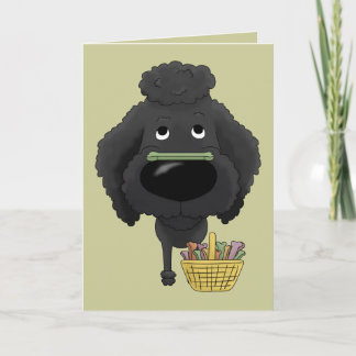 Poodle - Osterbrunenjagd, jemand? Feiertagskarte