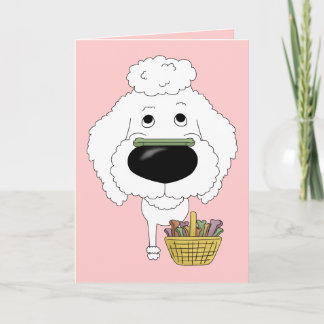 Poodle - Osterbrunenjagd, jemand? Feiertagskarte