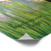 Poodle-Paar (schwarz + weiß) - Lilien 2 Poster (Ecke)