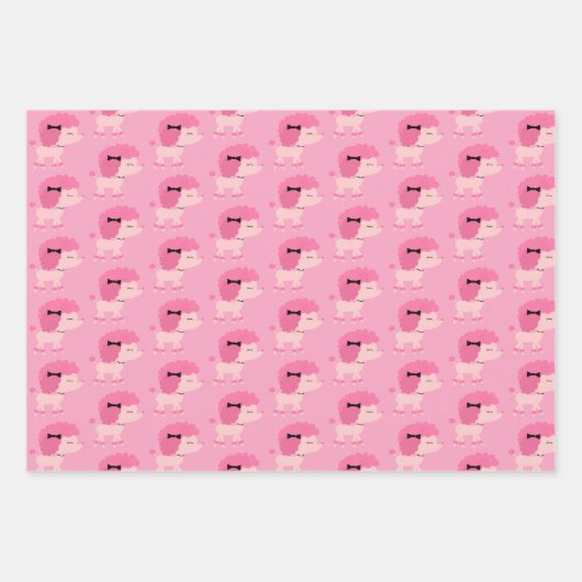 Poodle Pack 2 Wrapping Paper Geschenkpapier Set (Vorderseite 3)
