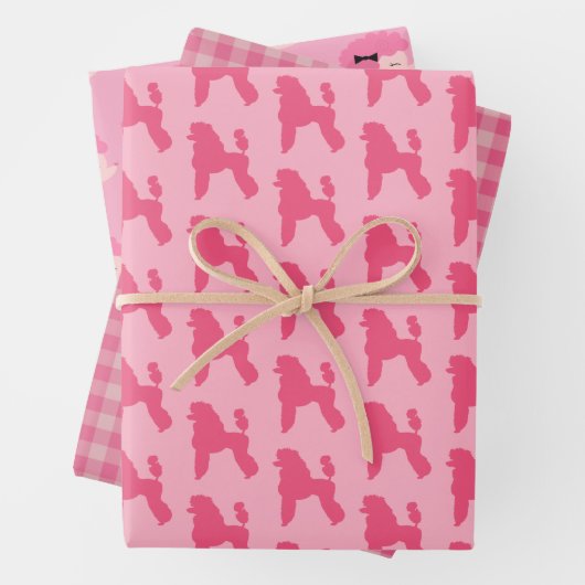 Poodle Pack 2 Wrapping Paper Geschenkpapier Set (Beispiel)