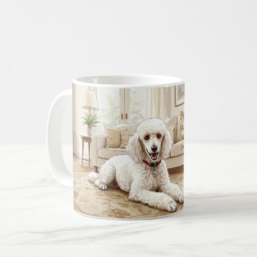 Poodle Pal Haiku Tasse (Vorderseite Links)