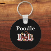 Poodle Papa Schlüsselanhänger (Vorderseite)