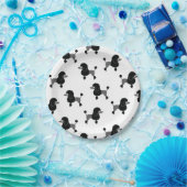 Poodle-Papierplatte Pappteller (Party)