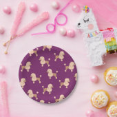 Poodle-Papierplatte Pappteller (Party)