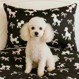 Poodle Parade Decorative Akzent Lendenkissen