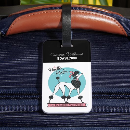 Poodle Parlor Gepäckanhänger (Rückseite Insitu 4)