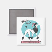 Poodle Parlor Magnet (Vorderseite/Rückseite)