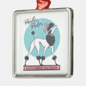 Poodle Parlor Ornament Aus Metall (Links)