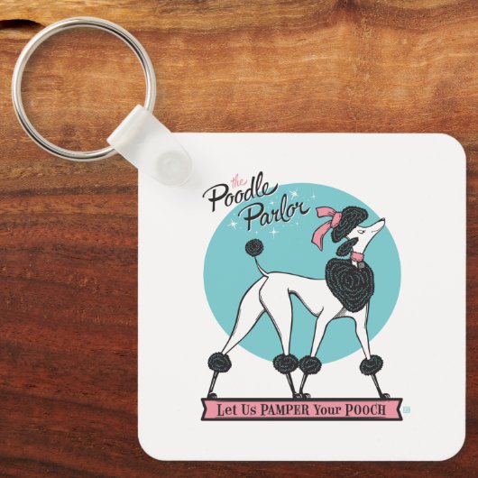 Poodle Parlor Schlüsselanhänger (Vorderseite)