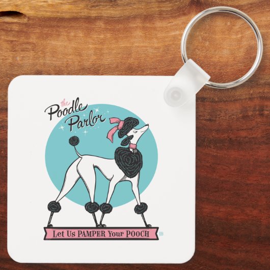 Poodle Parlor Schlüsselanhänger (Rückseite)