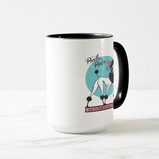 Poodle Parlor Tasse (VorderseiteRechts)