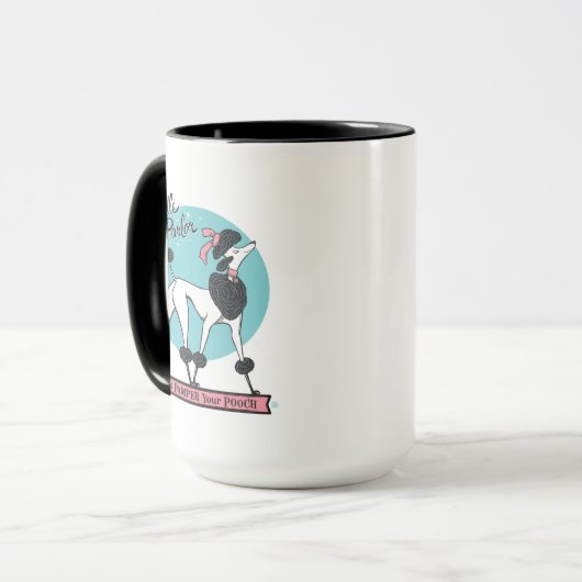 Poodle Parlor Tasse (Vorderseite Links)