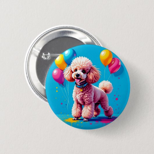 POODLE-PARTY BUTTON (Vorne & Hinten)