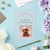 Poodle Party Pup Acryleinladungen (In Situ (Hochzeit))