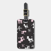 Poodle Passion Gepäckanhänger (Vorderseite vertikal)