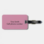 Poodle Passion Gepäckanhänger (Rückseite horizontal)