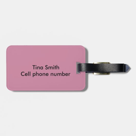 Poodle Passion Gepäckanhänger (Rückseite horizontal)