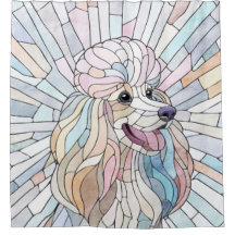 Poodle - pastellfarbene Mosaik