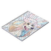 Poodle - pastellfarbene Mosaik Notizblock (Linke Seite)