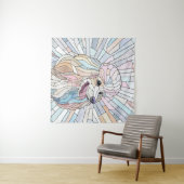 Poodle - pastellfarbene Mosaik Wandteppich (Beispiel (Horizontal))