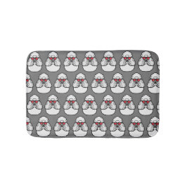 Poodle Pattern Funny Badematte