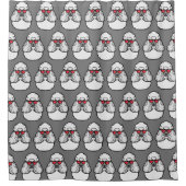 Poodle Pattern Funny Duschvorhang (Vorderseite)