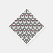 Poodle Pattern Funny Serviette (Ecke)