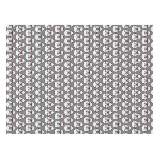 Poodle Pattern Funny Tischdecke (Vorderseite (Horizontal))